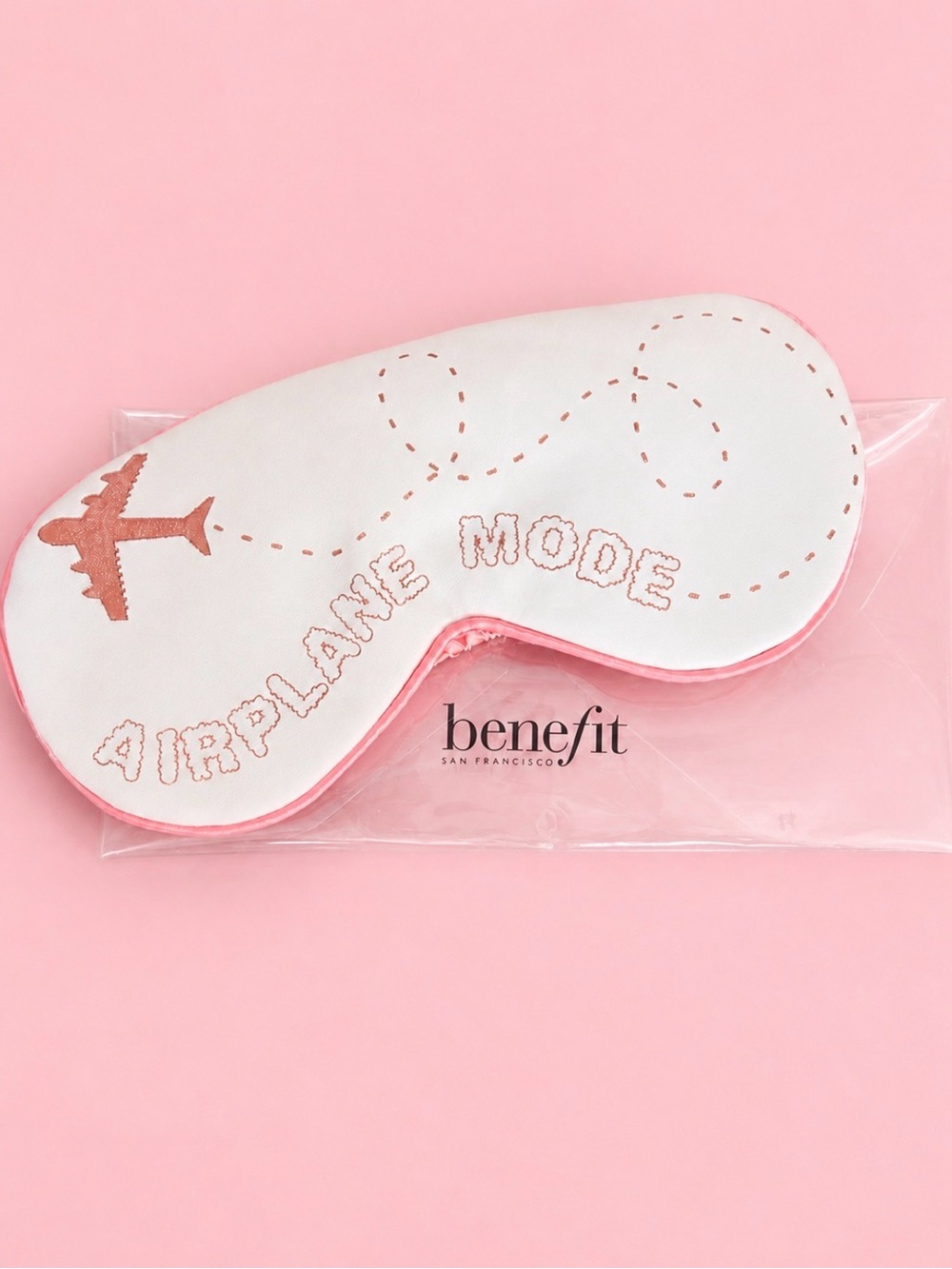 Benefit Airplane Mode Sleep Mask Pink Travel Eye Mask